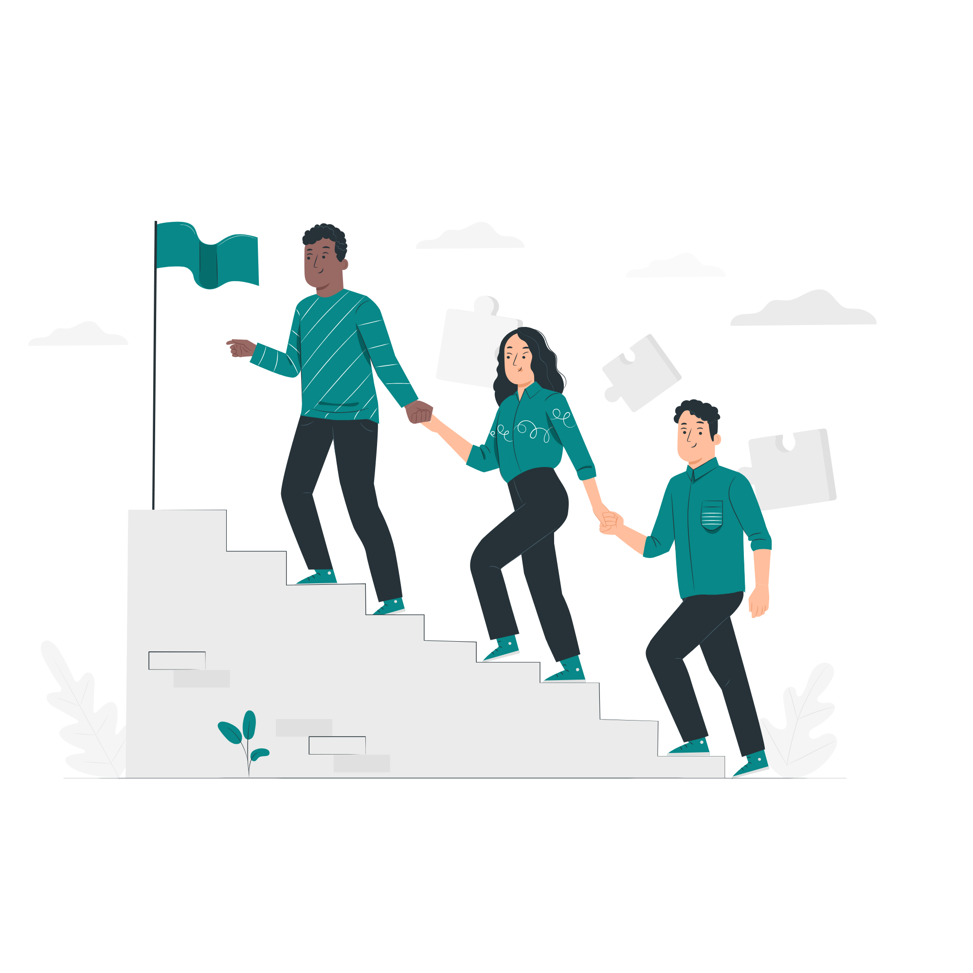 Team collaboration illustration